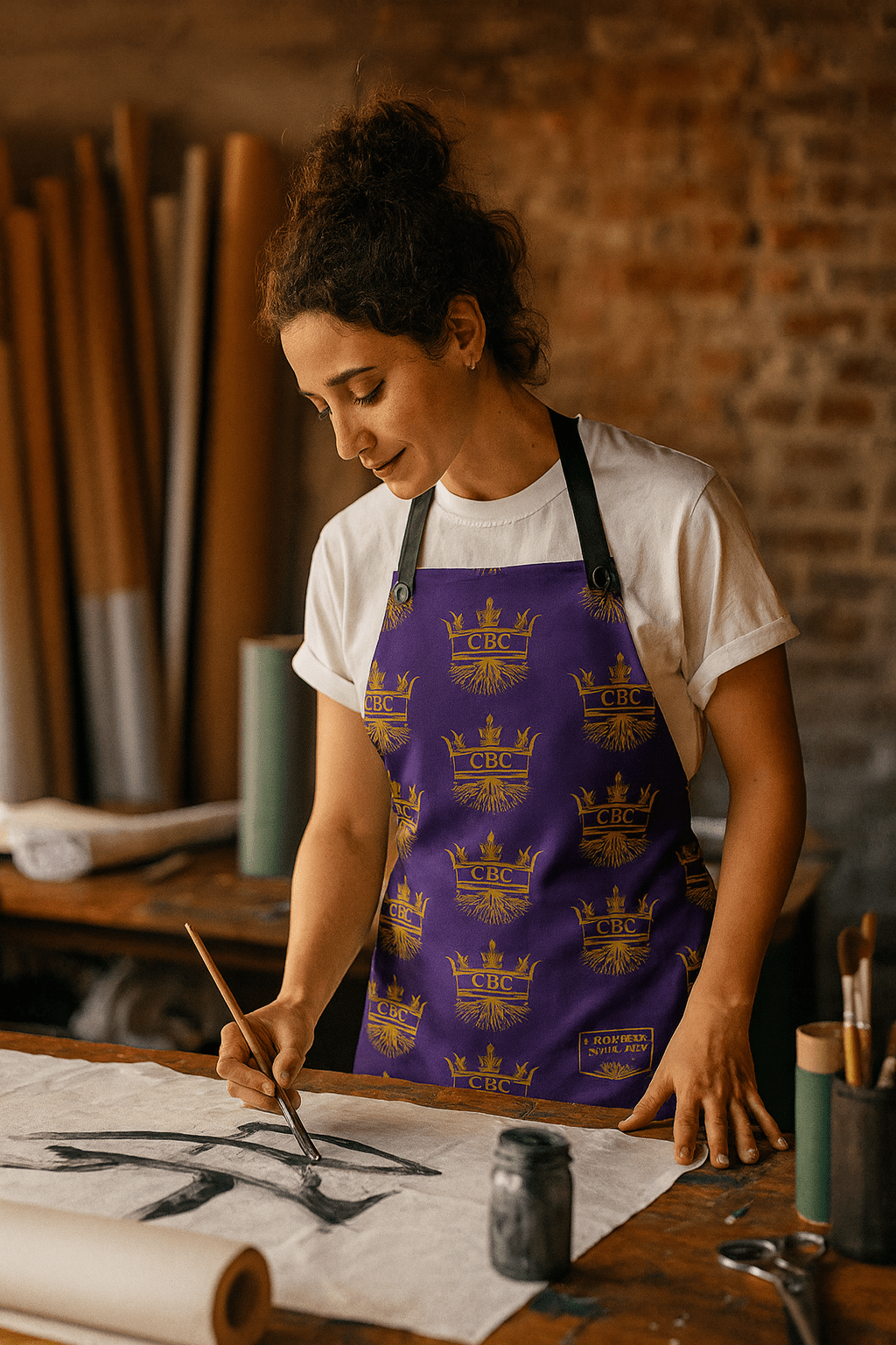CBC Chef's (Purple) Apron – branded streetwear item
