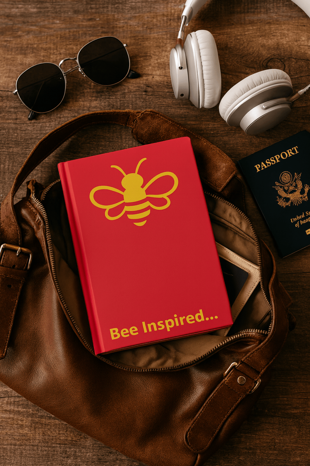 MHA Bee Inspired Hardcover (Red) Journal – branded streetwear item
