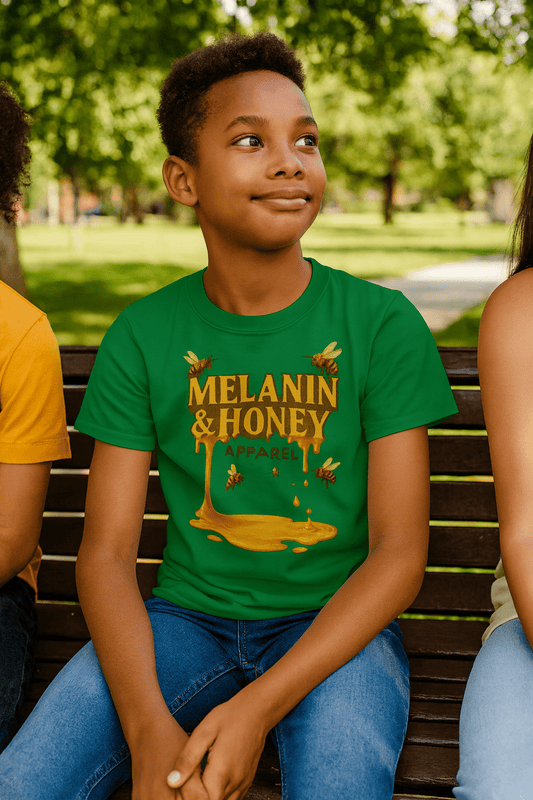 MHA Honey Drip Youth Short Sleeve T-Shirt – branded streetwear item