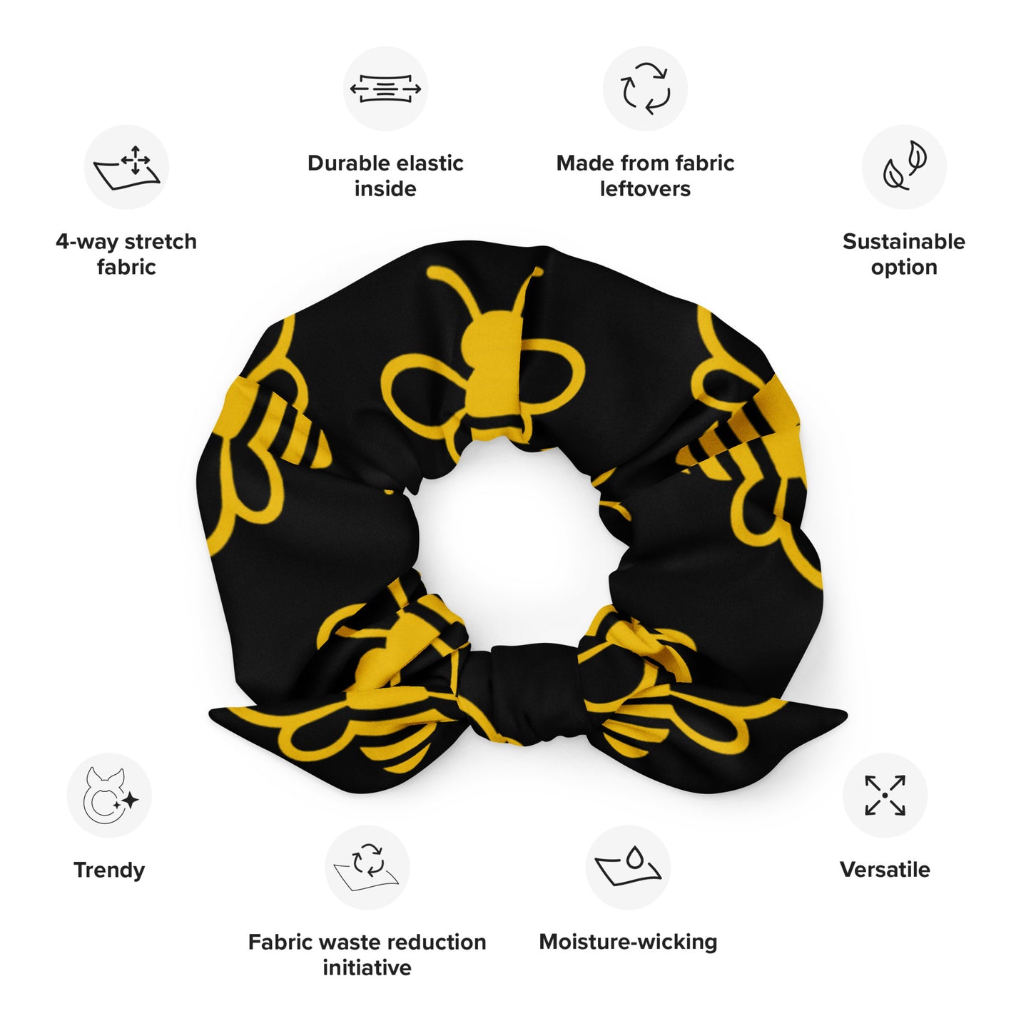 MHA Bee Inspired Scrunchie – branded streetwear item