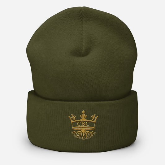 CBC EMB Cuffed Beanie – Premium Edition featuring CBC embroidery in a premium lifestyle look.