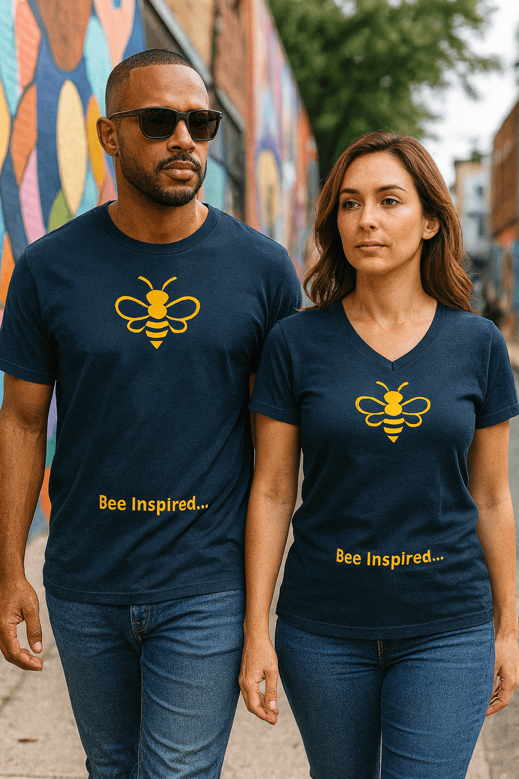 MHA Bee Inspired Short Sleeve T-Shirt – branded streetwear item