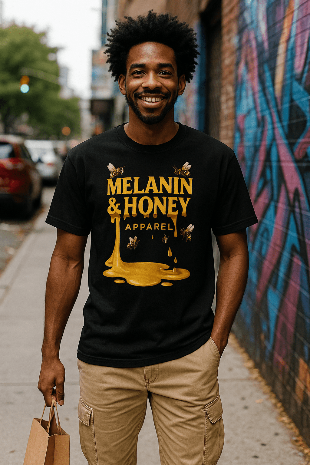 MHA Honey Drip Short-Sleeve T-Shirt – branded streetwear item