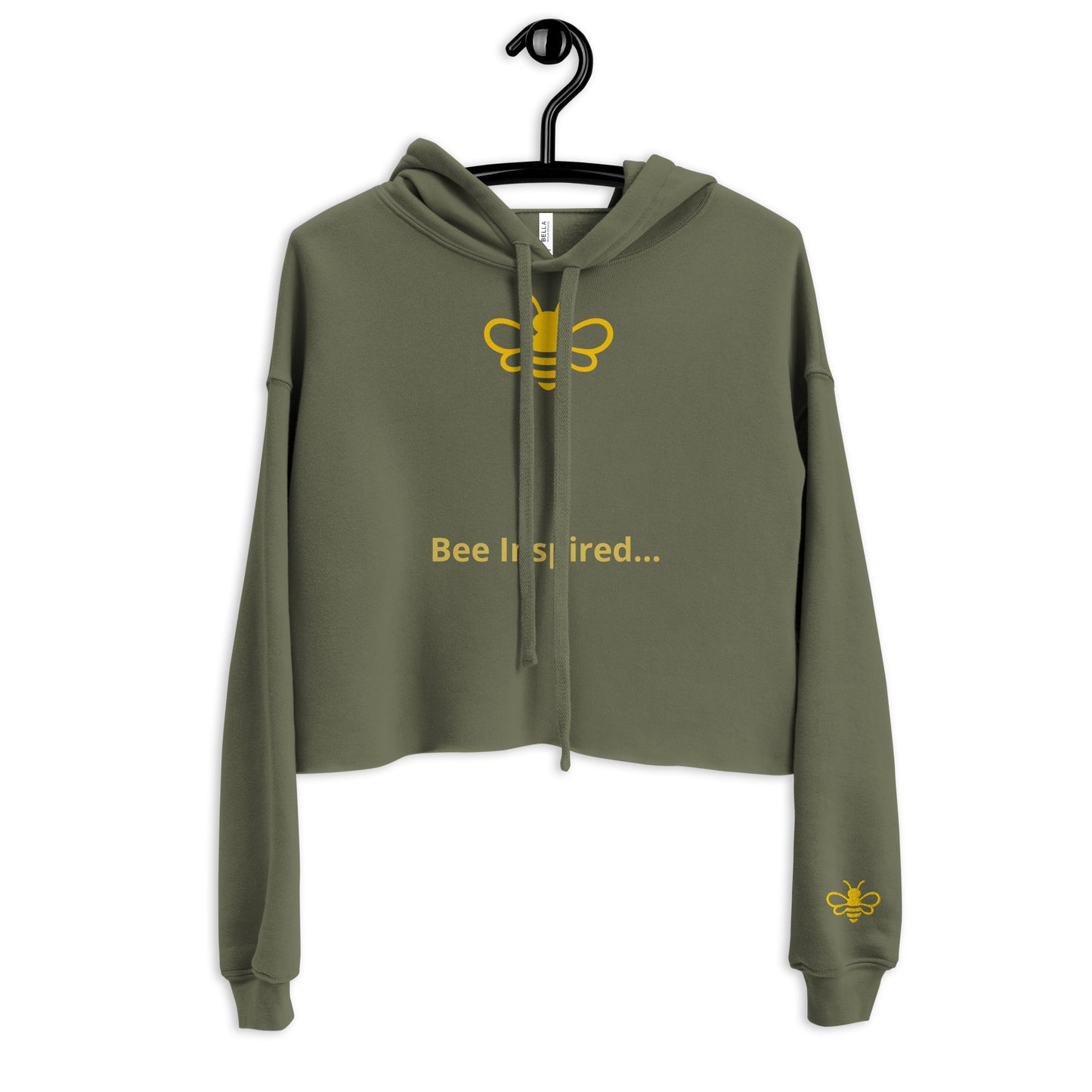 MHA Bee Inspired Crop Top Hoodie - branded streetwear item