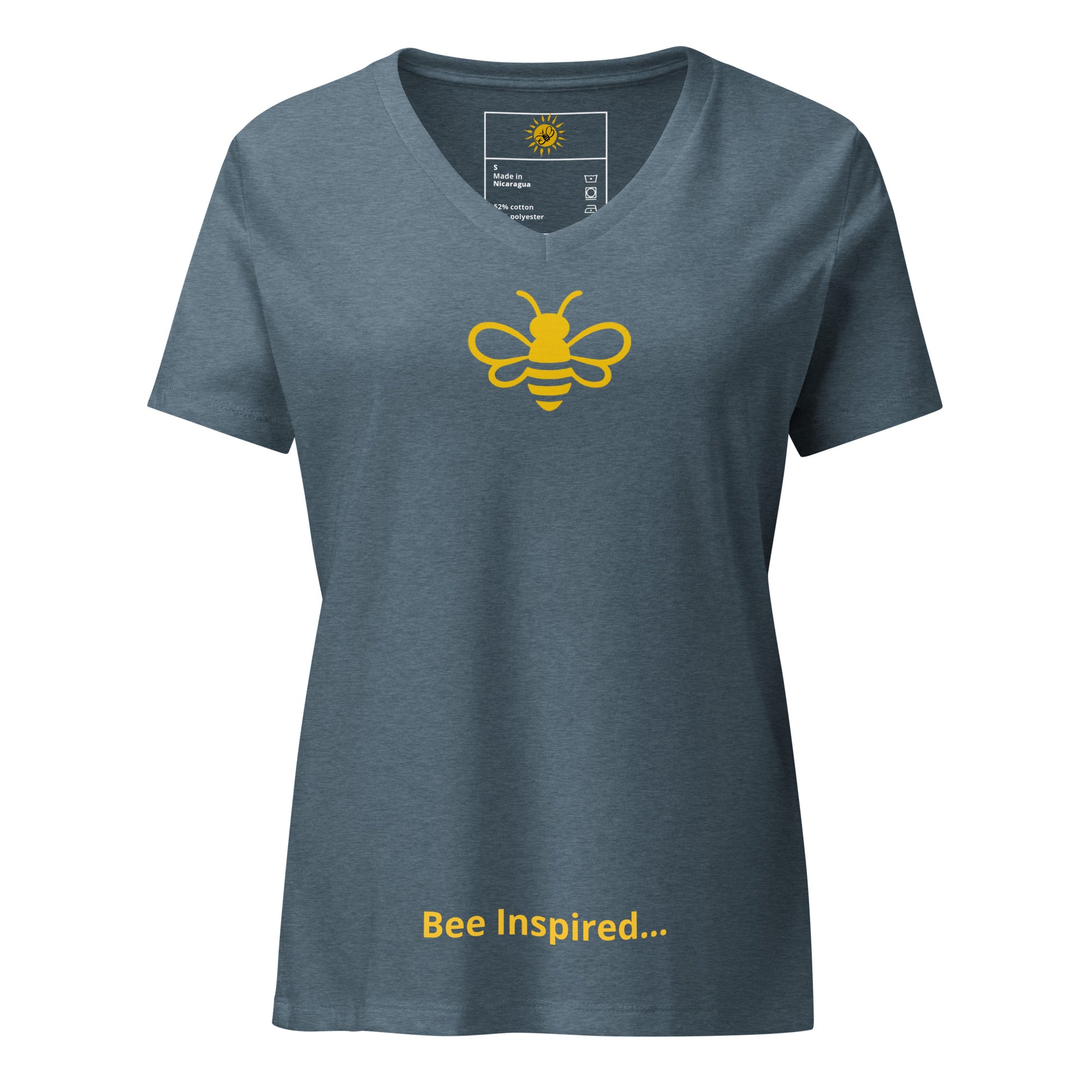 MHA Bee Inspired Women's V-Neck T-shirt – branded streetwear item