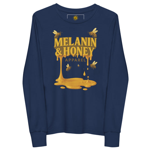 MHA Honey Drip Youth Long Sleeve T-Shirt – branded streetwear item