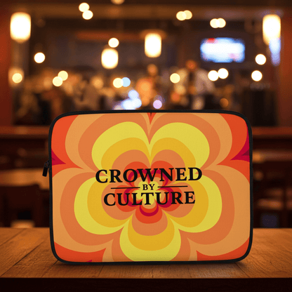 CBC Laptop Sleeve – Culture Burst Edition lifestyle product image featuring CBC design and brand styling. 