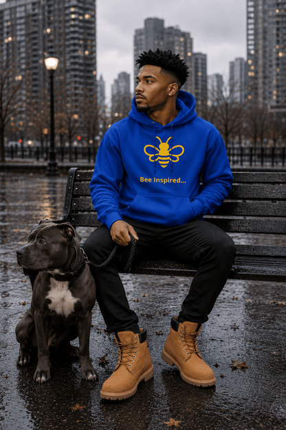 MHA Bee Inspired Hoodie featuring the signature Honey Bee design in a premium lifestyle look.