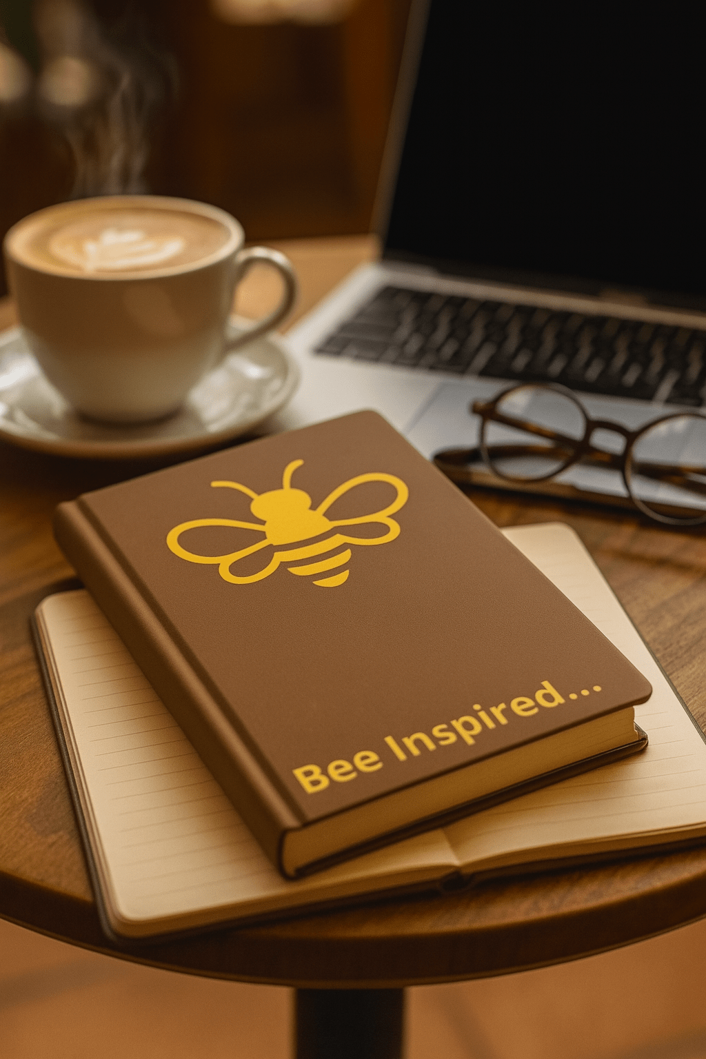 MHA Bee Inspired Hardcover (Brown) Journal – branded streetwear item
