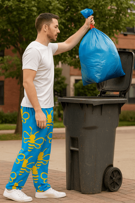 MHA Bee Inspired Wide-Leg (Aqua-Blue) Loungewear – branded streetwear item