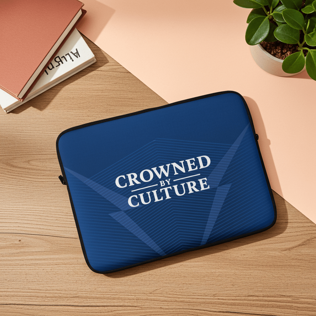 CBC Laptop Sleeve – Culture Blueprint Edition lifestyle product image featuring CBC design and brand styling.