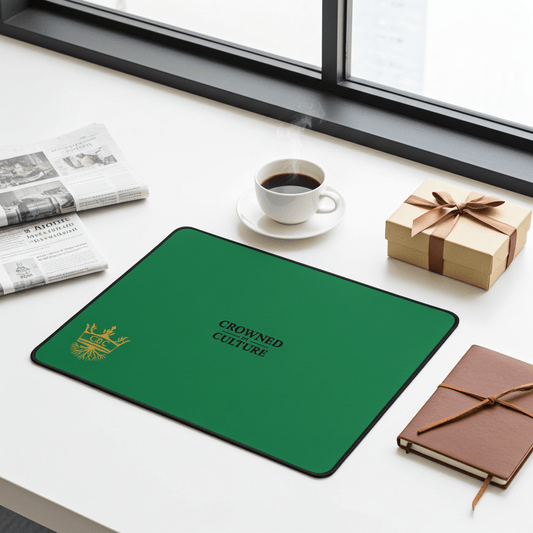 CBC Desk Mat | Green Culture Edition lifestyle product image featuring CBC design and brand styling.