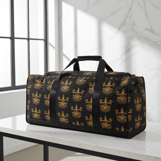 CBC Luxury Duffle Bag – Black Crown Edition lifestyle product image featuring CBC design and brand styling. 