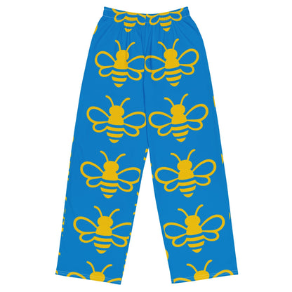 MHA Bee Inspired Wide-Leg (Aqua-Blue) Loungewear – branded streetwear item