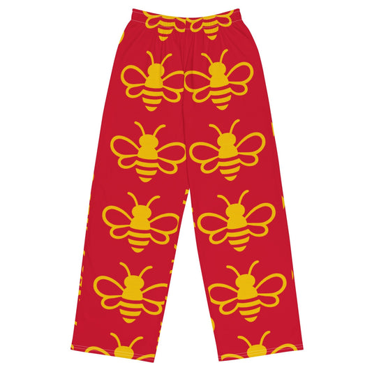 MHA Bee Inspired Wide-Leg (Red) Loungewear – branded streetwear item