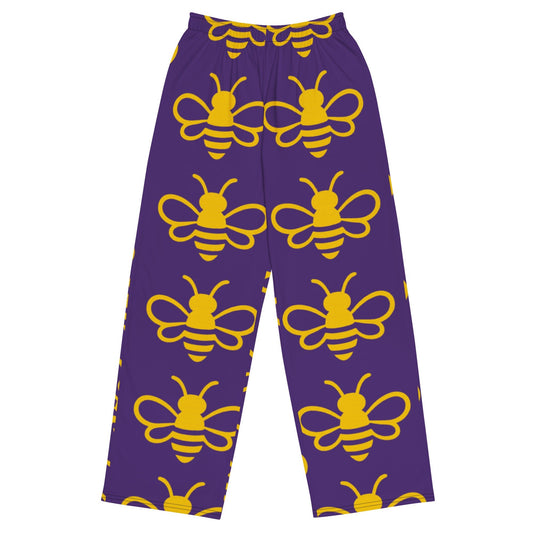 MHA Bee Inspired Wide-Leg (Purple) Loungewear – branded streetwear item