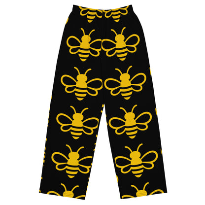 MHA Bee Inspired Wide-Leg (Black) Loungewear – branded streetwear item