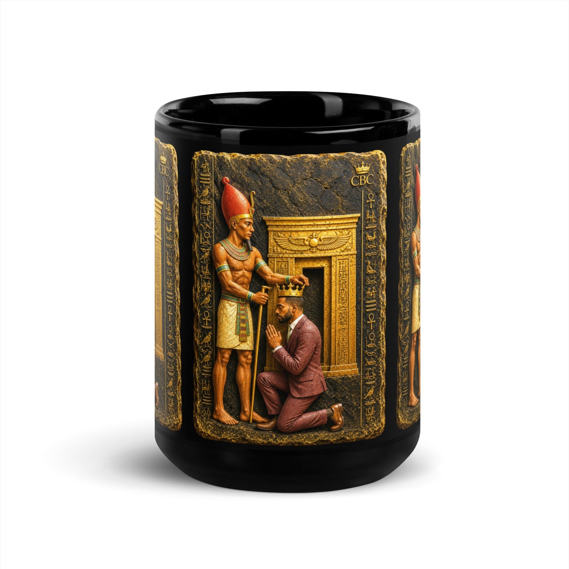 CBC The Crowning Mug featuring the Crowned by Culture design on a glossy ceramic lifestyle mug.