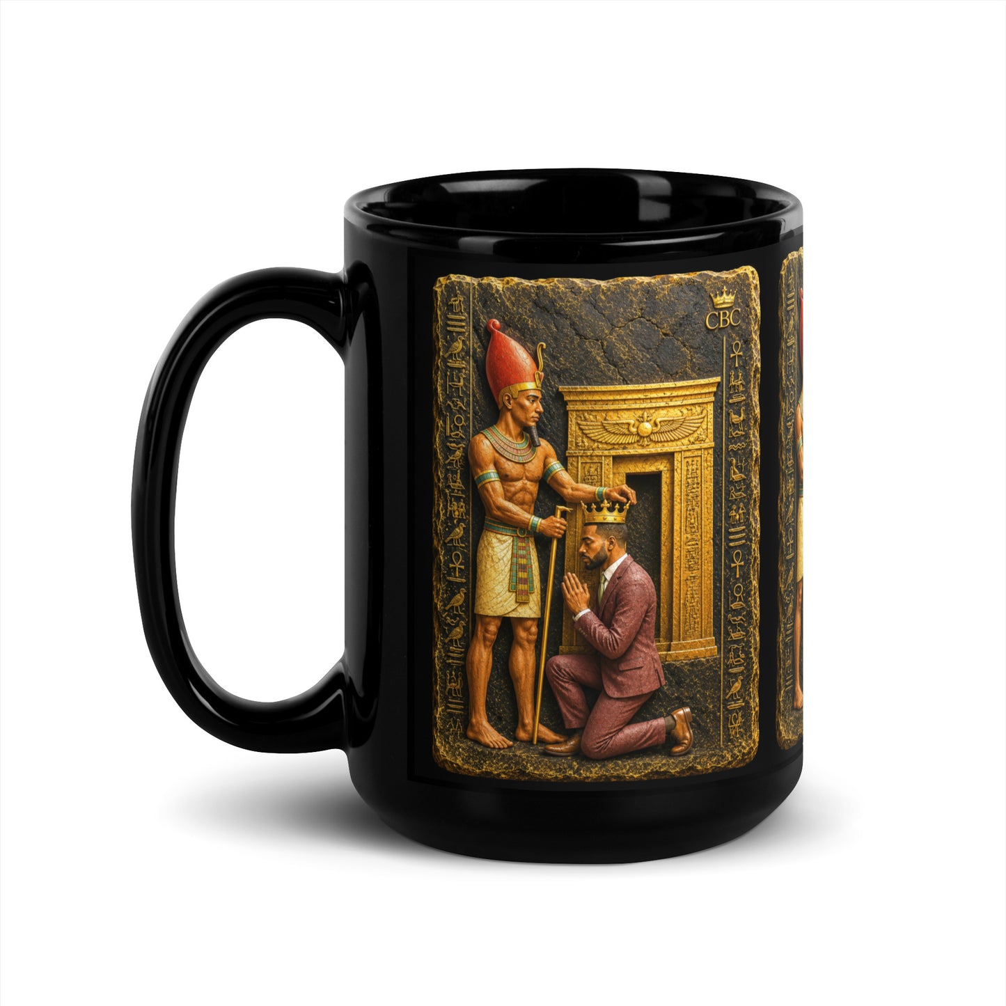 CBC The Crowning Mug featuring the Crowned by Culture design on a glossy ceramic lifestyle mug.