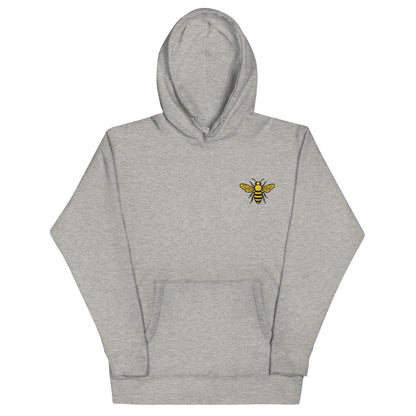 Unisex MHA Bee Classic Hoodie featuring the signature bee logo on the front.