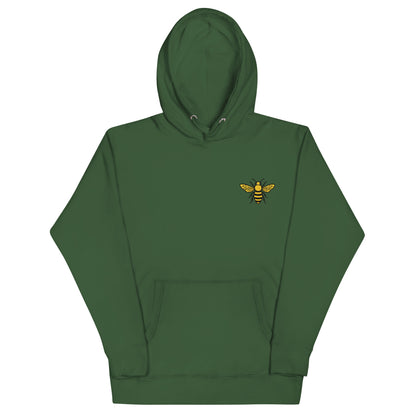Unisex MHA Bee Classic Hoodie featuring the signature bee logo on the front.
