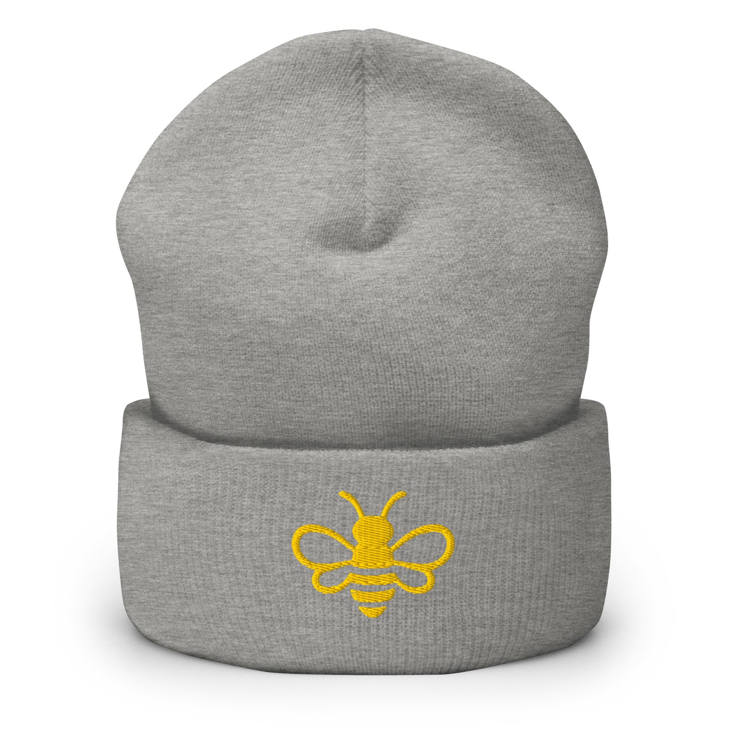 MHA Signature Beanie featuring the embroidered Melanin & Honey bee logo in a premium lifestyle setting.