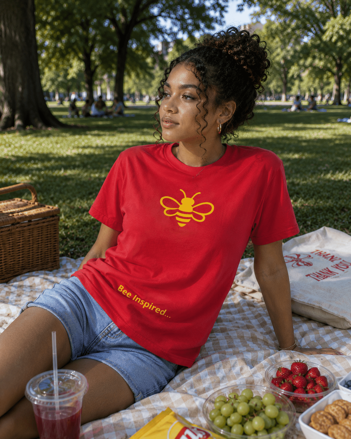 MHA Bee Inspired T-Shirt featuring the signature Honey Bee design in a premium lifestyle look.