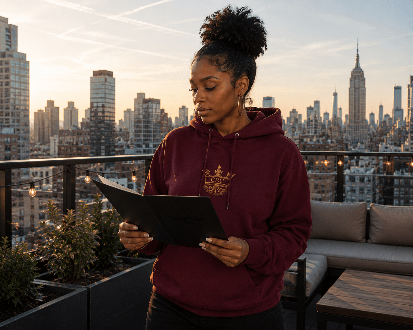 CBC (EMB) Hoodie (Royal Roots) lifestyle product image featuring CBC design and brand styling.