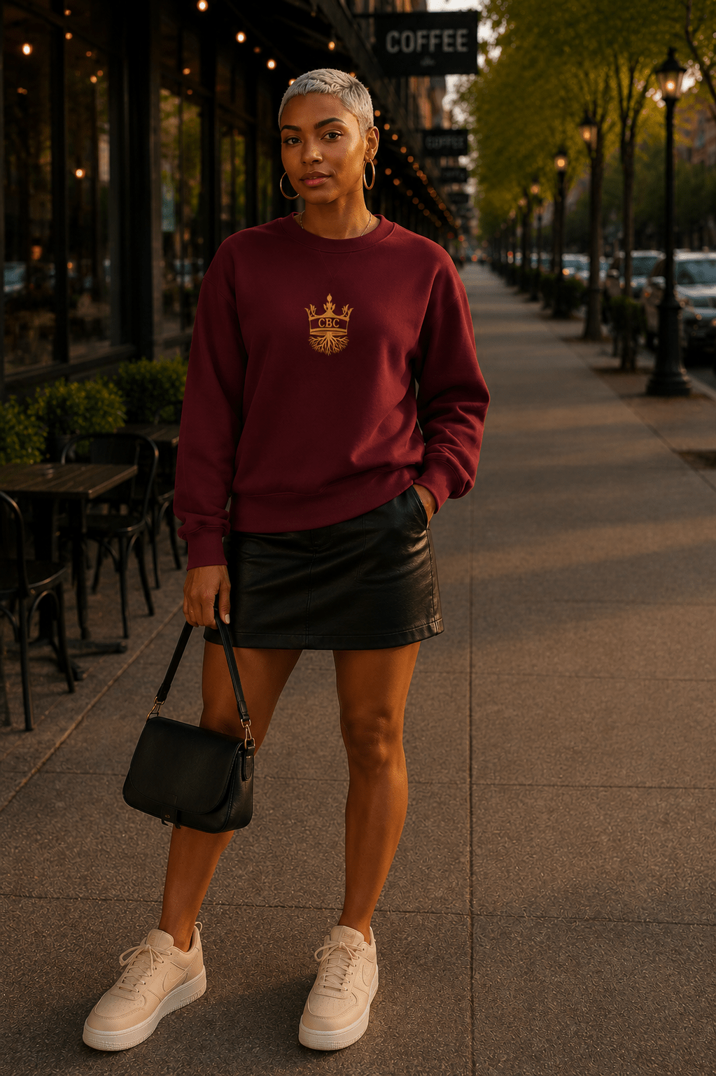 CBC (EMB) Sweatshirt (Royal Roots) lifestyle product image featuring CBC design and brand styling.