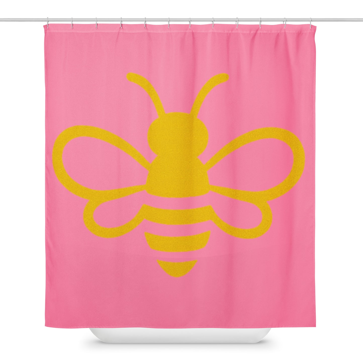 MHA Bee Inspired Shower (Pink) Curtain – branded streetwear item