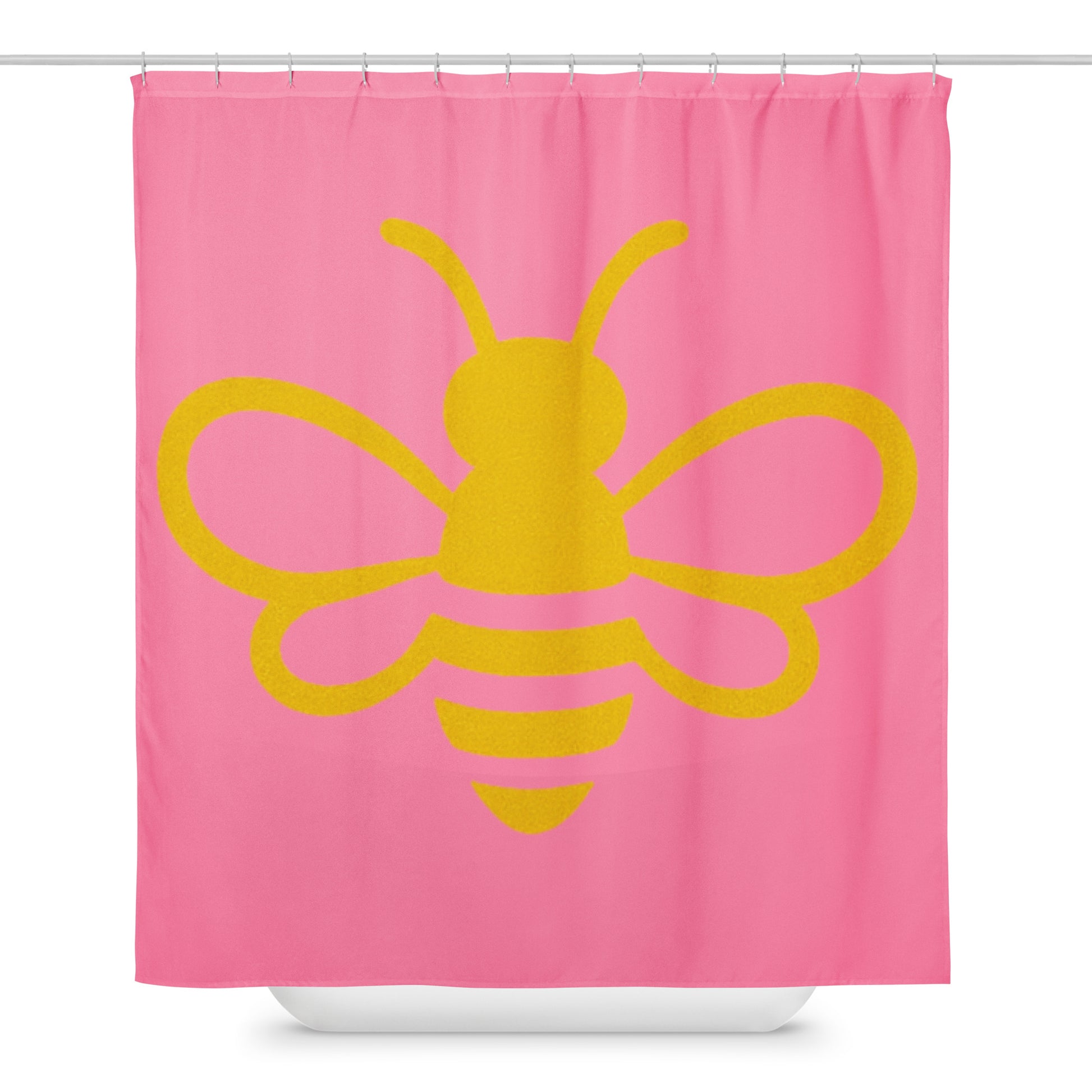 MHA Bee Inspired Shower (Pink) Curtain – branded streetwear item