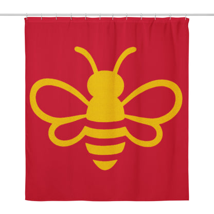 MHA Bee Inspired Shower (Red) Curtain – branded streetwear item