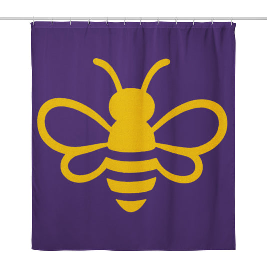 MHA Bee Inspired Shower (Purple) Curtain – branded streetwear item
