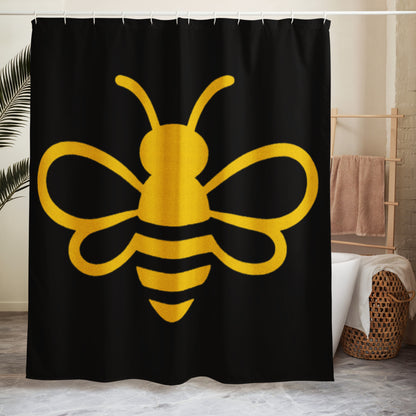 MHA Bee Inspired Shower (Black) Curtain – branded streetwear item