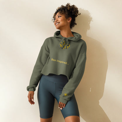 MHA Bee Inspired Crop Top Hoodie - branded streetwear item