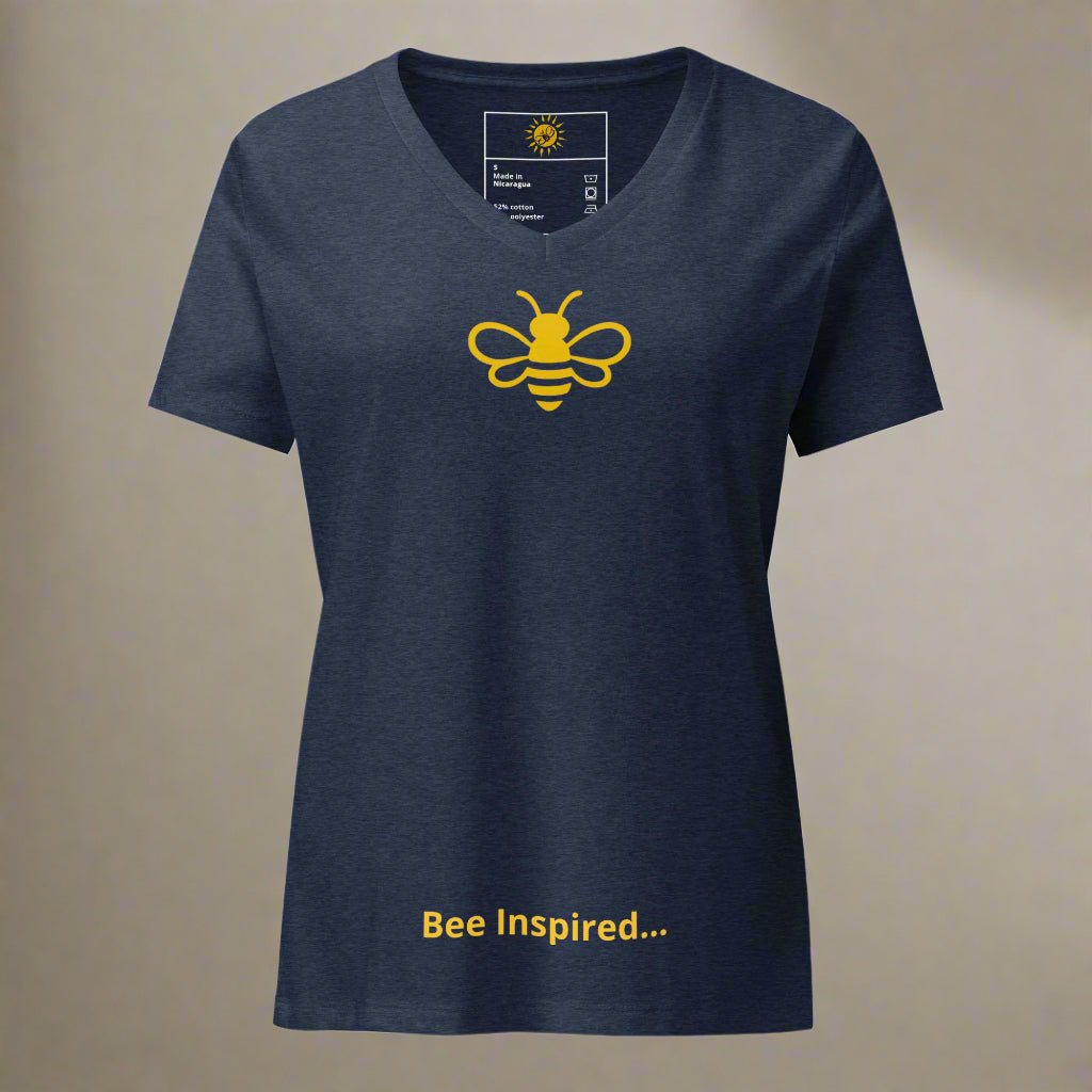 MHA Bee Inspired Women's V-Neck T-shirt – branded streetwear item