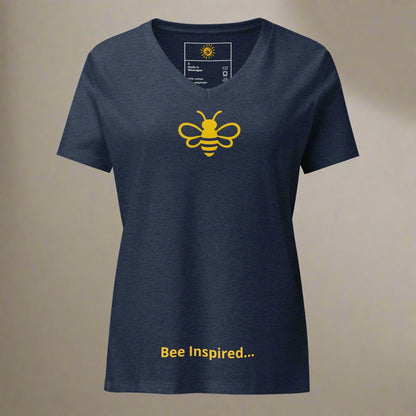 MHA Bee Inspired Women's V-Neck T-shirt – branded streetwear item