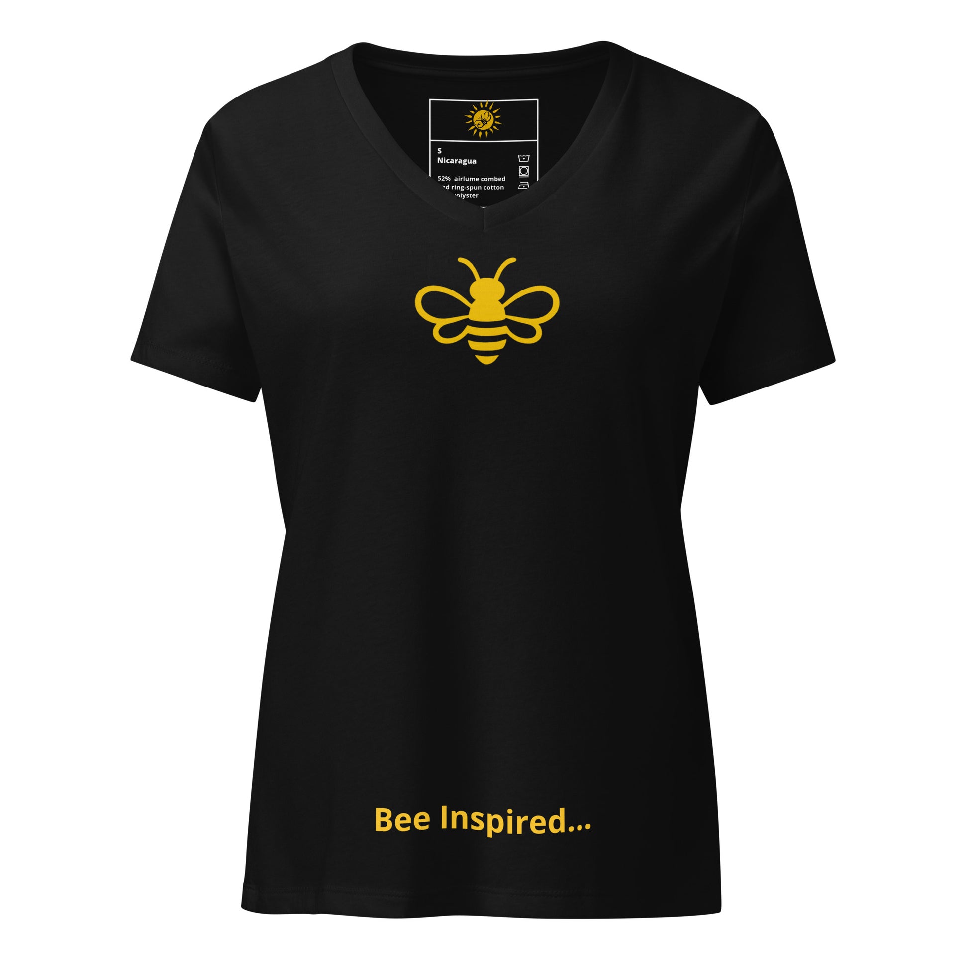MHA Bee Inspired Women's V-Neck T-shirt – branded streetwear item