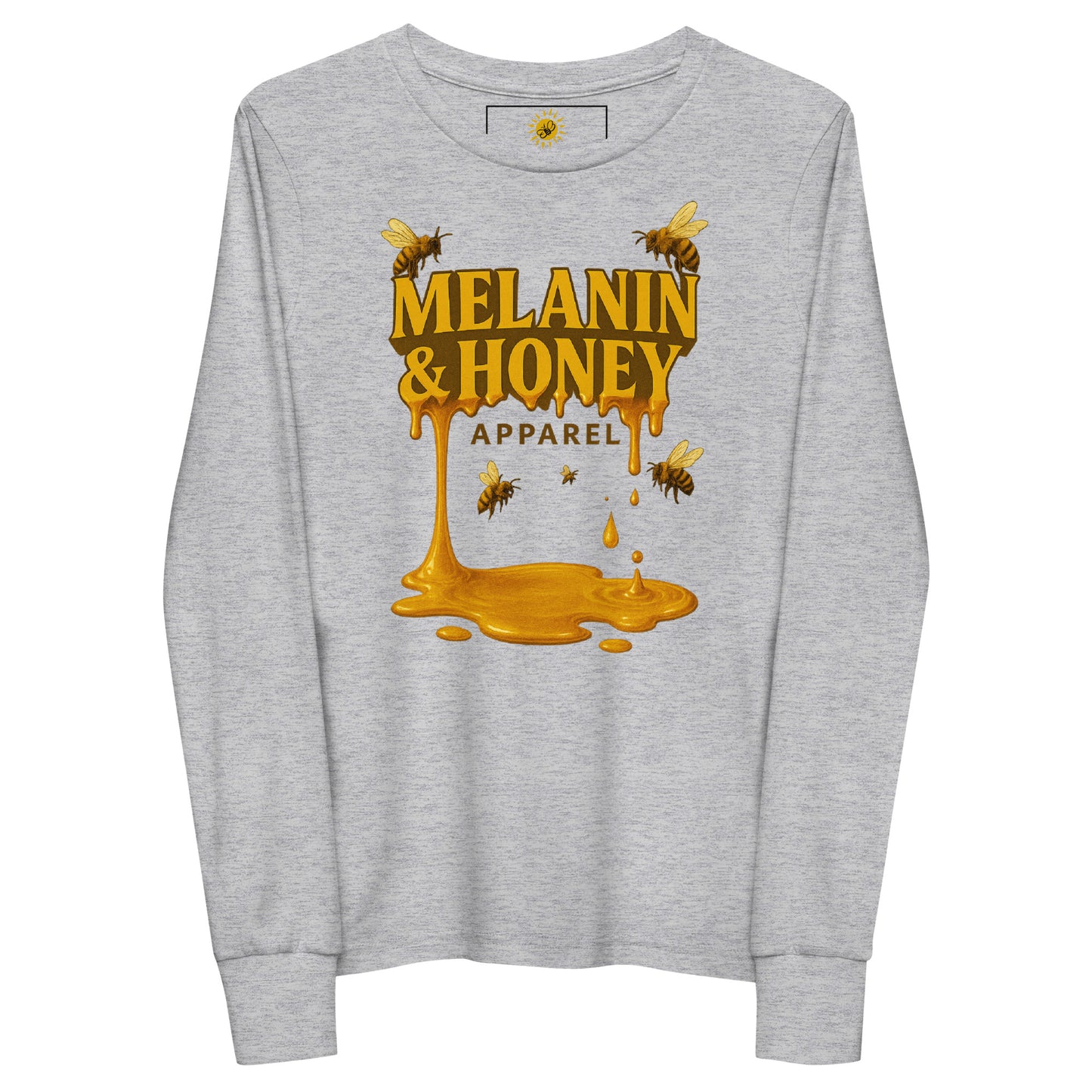 MHA Honey Drip Youth Long Sleeve T-Shirt – branded streetwear item