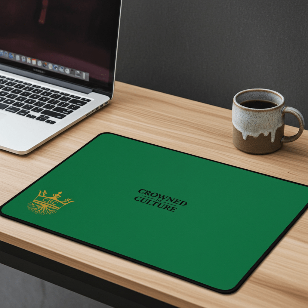 CBC Desk Mat | Green Culture Edition lifestyle product image featuring CBC design and brand styling.